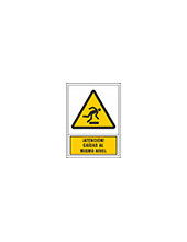 PICTO SEÑAL ADVERTENCIA ATENCION CAIDASMISMO NIVEL PVC 245X345 MM 2