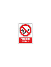 PICTOGRAMA SYSSA SEÑAL PROHIBICION PROHIBIDO FUMAR EN PVC 245X345 MM 2
