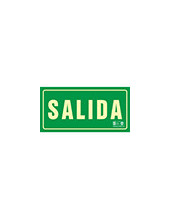 PICTOGRAMA SYSSA SEÑAL DE SALIDA EN PVC FOTOLUMINISCENTE 297X105 MM 2