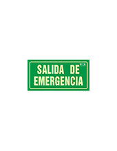 PICTO SEÑAL SALIDA EMERGENCIA PVC FOTOLUMINISCENTE 297X148 MM 2