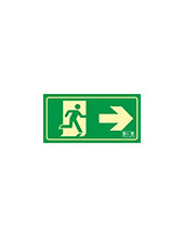 PICTO SEÑAL SALIDA EMERGENCIA F. DERECHA 320X160 MM 2