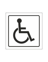 PICTOGRAMA SYSSA SEÑAL DE MINUSVALIDOS EN PVC 105X105 MM