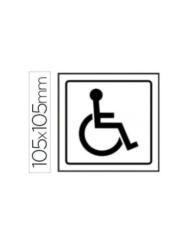 PICTOGRAMA SYSSA SEÑAL DE MINUSVALIDOS EN PVC 105X105 MM