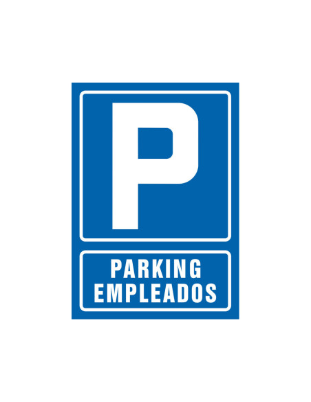 PICTOGRAMA SYSSA SEÑAL DE PARKING EMPLEADOS EN PVC 210X297 MM