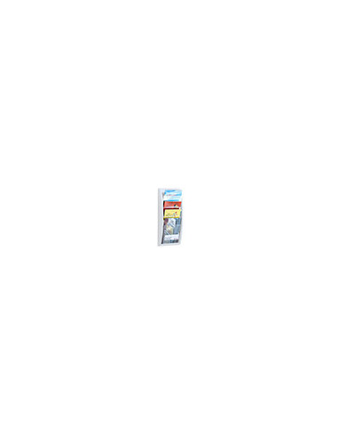 EXPOSITOR MURAL FAST-PAPERFLOWDIN A4 BLANCO 4 CASILLAS 650X290X95 MM