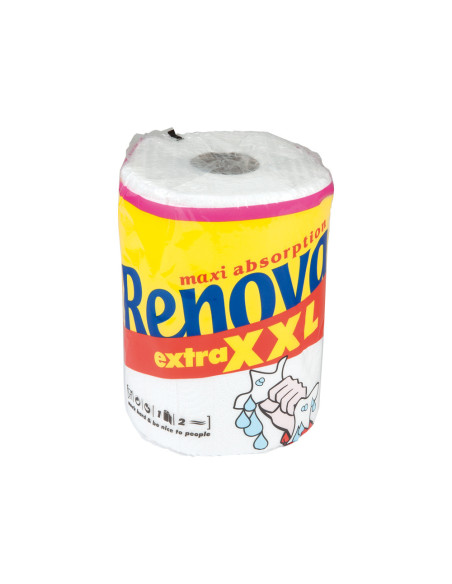 PAPEL COCINA RENOVA JUMBO ULTRA ABSORBENTE 42G/M2 210MM X 25M