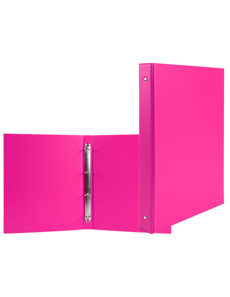 CARPETA 4º 4 ANILLAS 40 MM REDONDAS LIDER CARTON FORR PVC FUC