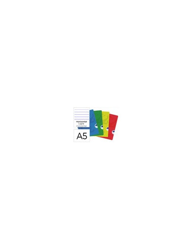 CUADERNO ENCOLADO OXFORD A5 T.FLEXIBLE HOR. 48H. 90GR. SURT.