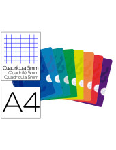 CUADERNO GRAP. OXFORD SCHOOL A4 T.FLEXIBLE 5MM 48H. 90GR. COL. SURT.
