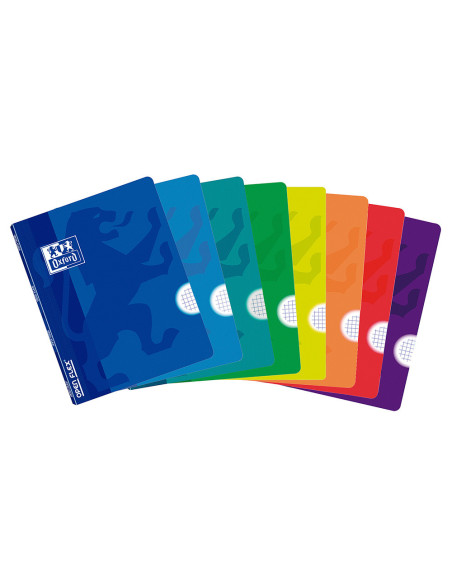 CUADERNO GRAP. OXFORD SCHOOL A4 T.FLEXIBLE 5MM 48H. 90GR. COL. SURT.
