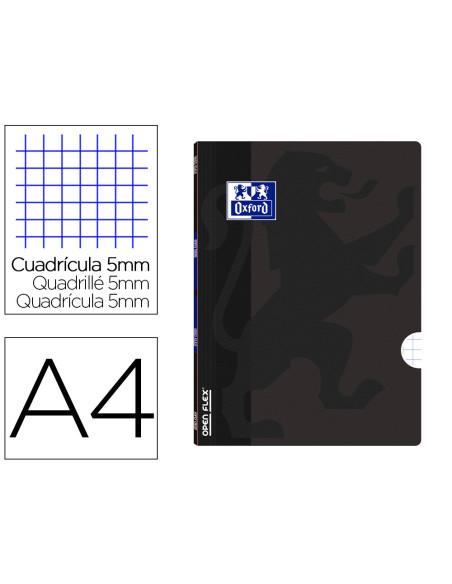 CUADERNO GRAP. OXFORD SCHOOL A4 T.FLEXIBLE 5MM 48H. 90GR. NG.