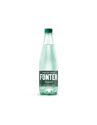 AGUA MINERAL NATURAL CON GAS FONTER BOTELLA DE 500ML