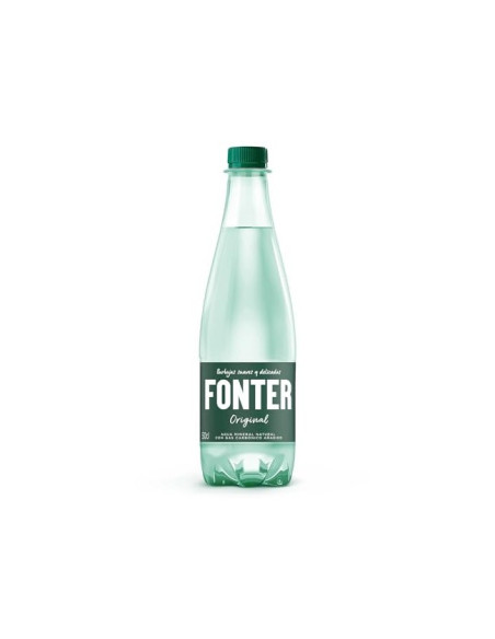 AGUA MINERAL NATURAL CON GAS FONTER BOTELLA DE 500ML