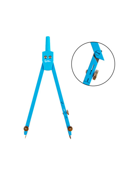 COMPAS LIDERPAPEL ARTICULADO CON ADAPTADOR UNIVERSAL COLOR MP17