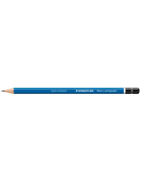 LAPICES DE GRAFITO STAEDTLER MARS LUMOGRAPH 100 H UNIDAD 100-H
