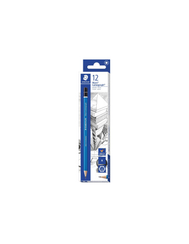 LAPICES DE GRAFITO STAEDTLER MARS LUMOGRAPH 100 H UNIDAD 100-H