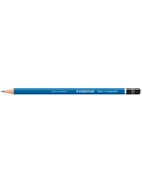 LAPICES DE GRAFITO STAEDTLER MARS LUMOGRAPH 100 2H UNIDAD 100-2H