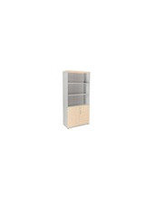 ARMARIO ROCADA C/3 ESTANTES 2 PUERTAS 195X90X45CM GRIS/HAYA 2