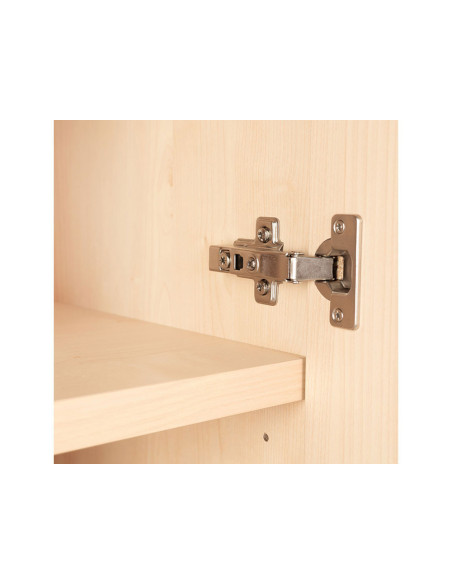 ARMARIO ROCADA C/3 ESTANTES 2 PUERTAS 195X90X45CM GRIS/HAYA