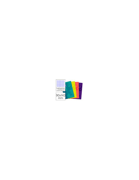 CUADERNO GRAP.OXFORD SCHOOL T.PLASTICO 90X140.5MM 5MM 48H. 90GR SURT.