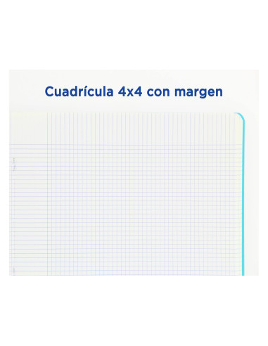 CUADERNO GRAP. OXFORD SCHOOL A5 T.FLEXIBLE 4MM 48H. 90GR. COL.SURT.