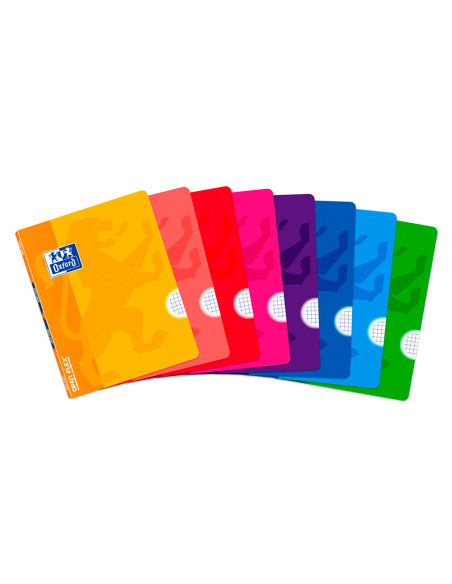 CUADERNO GRAP. OXFORD SCHOOL A5 T.FLEXIBLE 4MM 48H. 90GR. COL.SURT.