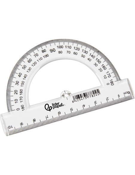 SEMICIRCULO LIDERPAPEL 10 CM PLASTICO SM02