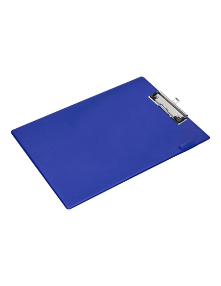 PORTANOTAS PINZA SUPERIOR Q-CONNECT MINICLIPS PVC DIN A4 AZUL KF01297