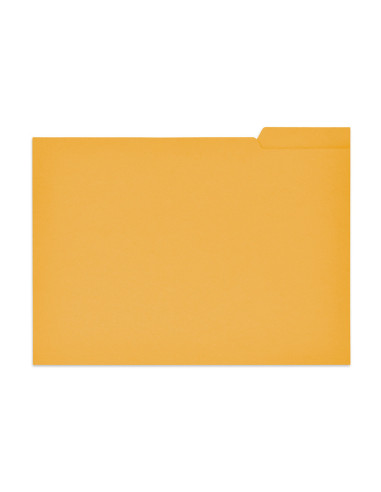 SUBCARPETA FL 250 GR. GIO C/PESTAÑA DERECHA AMARILLO C/50