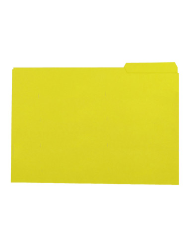 SUBCARPETA FL 250 GR. GIO C/PESTAÑA DERECHA AMARILLO C/50