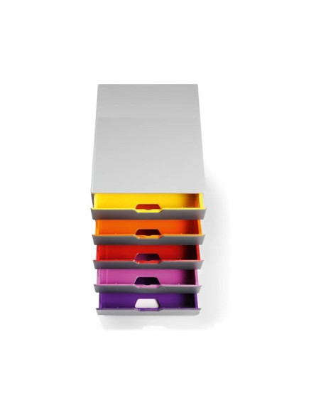 FICHERO 5 CAJONES DURABLE VARICOLOR APILABLES 292X280X356MM.7605-27