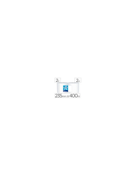 PAPEL SECAMANOS IND.AMOOS 2 CAPAS 235MM.X 400 MT PAQ.2 ROLL.J624012