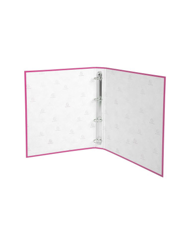 CARPETA 4A.30MM REDONDAS EXACOMPTA A4 CARTON FORRADO ROSA 51365E