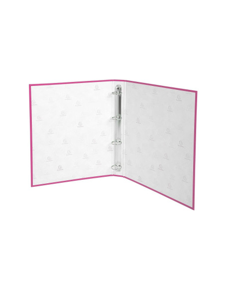 CARPETA 4A.30MM REDONDAS EXACOMPTA A4 CARTON FORRADO ROSA 51365E