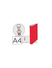 CARPETA 2A.30MM REDONDAS EXACOMPTA DIN A4 CARTON FORRADO ROJO 54375E 2