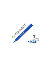 ROTULADOR Q-CON MARCADOR PERM.AZUL PUNTA REDONDA 3.0 MM 2