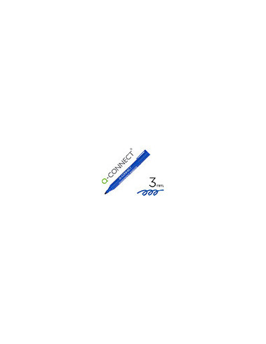 ROTULADOR Q-CON MARCADOR PERM.AZUL PUNTA REDONDA 3.0 MM