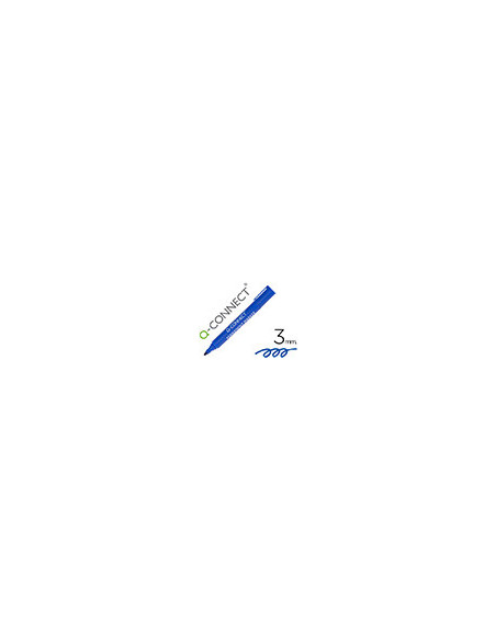 ROTULADOR Q-CON MARCADOR PERM.AZUL PUNTA REDONDA 3.0 MM