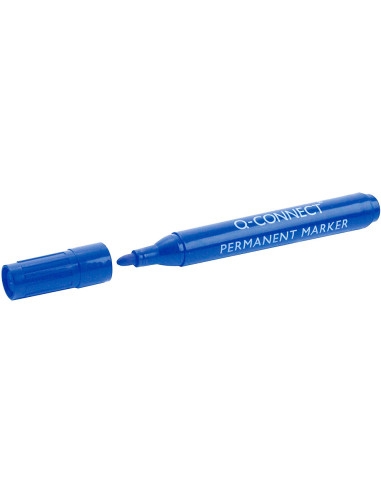 ROTULADOR Q-CON MARCADOR PERM.AZUL PUNTA REDONDA 3.0 MM