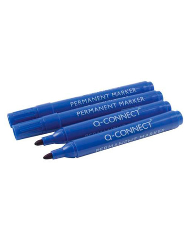 ROTULADOR Q-CON MARCADOR PERM.AZUL PUNTA REDONDA 3.0 MM