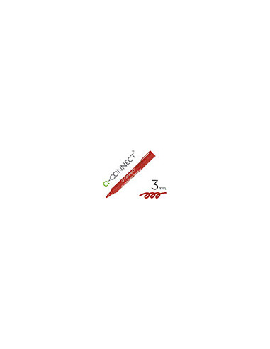 ROTULADOR Q-CON MARCADOR PERM.ROJO PUNTA REDONDA 3.0 MM