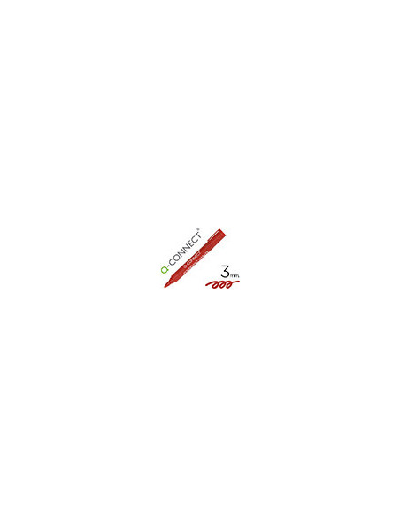 ROTULADOR Q-CON MARCADOR PERM.ROJO PUNTA REDONDA 3.0 MM