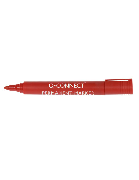 ROTULADOR Q-CON MARCADOR PERM.ROJO PUNTA REDONDA 3.0 MM