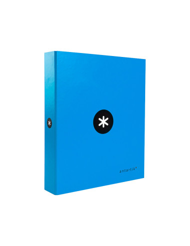 CARPETA 4 ANILLAS 40 MM MIXTAS LIDERPAPEL ANTARTIK FOLIO FORRADA AZ