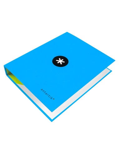 CARPETA 4 ANILLAS 40 MM MIXTAS LIDERPAPEL ANTARTIK FOLIO FORRADA AZ