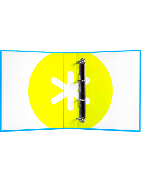 CARPETA 4 ANILLAS 40 MM MIXTAS LIDERPAPEL ANTARTIK FOLIO FORRADA AZ