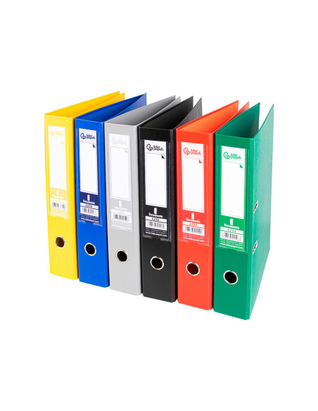 ARCHIVADOR PALANCA LIDERPAPEL FL FORRADO PVC RADO LOMO 75MM CLASICOS