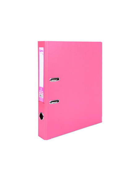 ARCHIVADOR ESTRECHO PALANCA DOCUMENTA FL PVC RADO LOMO 52MM ROSA