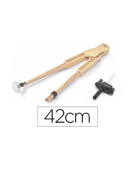COMPAS PARA ENCERADO FAIBO PLASTICO ADAPTADOR IMITACION MADERA 42 CM