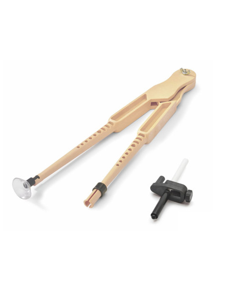 COMPAS PARA ENCERADO FAIBO PLASTICO ADAPTADOR IMITACION MADERA 42 CM